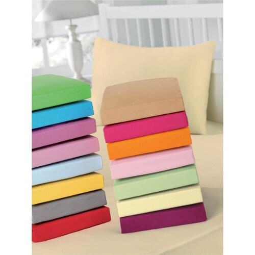 Taç Single Bed Sheet Color: Fuchsia-Quality: Cotton Fitted Bed Sheet: 100x200 cm, Standard Pillowcase: 50x70 cm