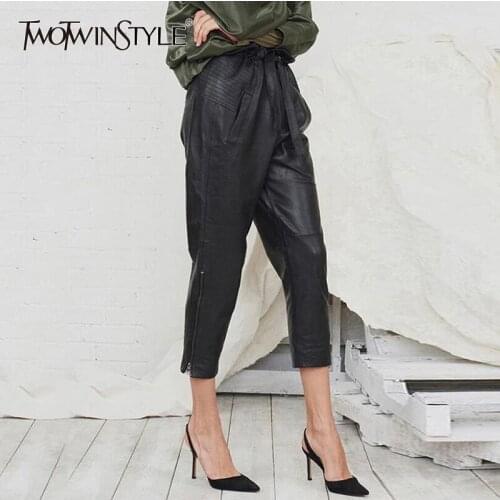 Женские зимние брюки TWOTWINSTYLE China At AliExpress