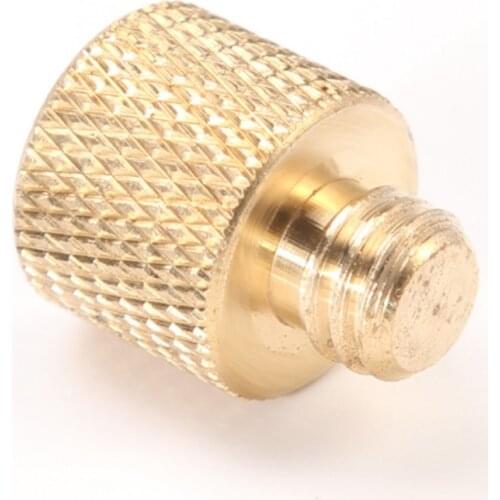 Tripod Thread Screw Adapter 3/8 to 1/4 Female Male Converter Gold Color Brass For Tripod Camera Accessories