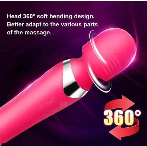 Female masturbation powerful clitoral vibrator AV magic rod vibrator anus massager adult sex toy female silicone sex products AA