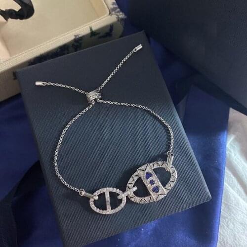 S925 sterling silver summer new evil eye bracelet female French luxury jewelry demon eye retractable bracelet birthday gift