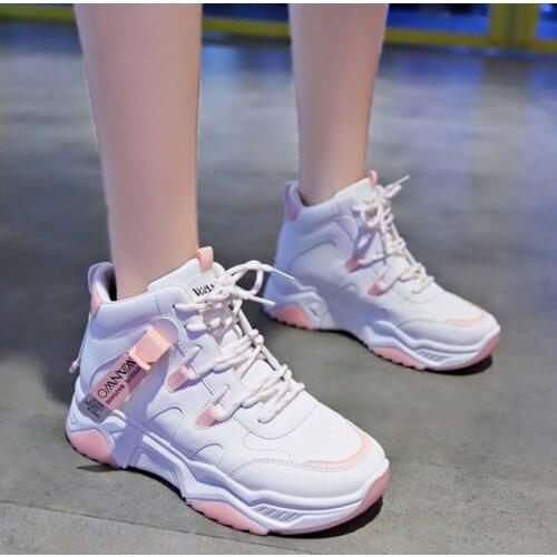 INS British Thick Bottom Snow Boots Women Lace Up Martin Boots Woman Platform Ankle Military Boots Warm Fur Winter Women Sneaker