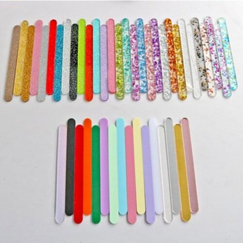 10 Pcs/lot Acrylic Mirror Popsicle Stick Summer Party Home DIY Handmade Making Ice Cream Popsicle Accessorie