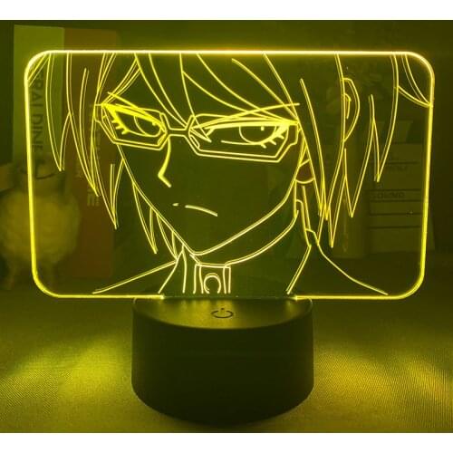 3D LED Night Light Anime USB Lamp Byakuya Togami Danganronpa Bluetooth Speaker Acrylic Desk Nightlight Favorite Gift for Fans