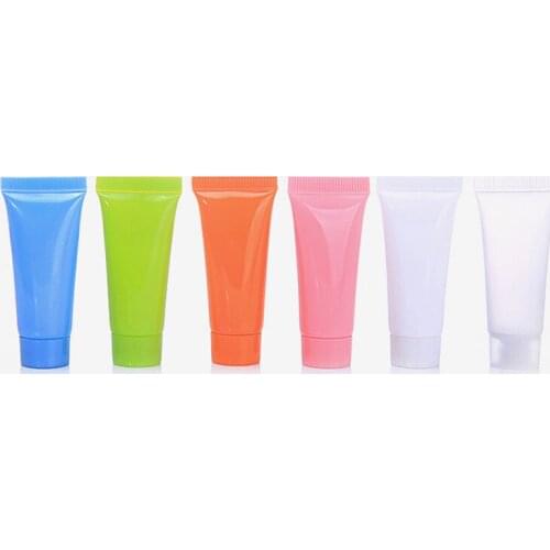 5ml 10ml 100pc Sample Empty Plastic Soft Tube For Cream Packed Squeeze Cream Container Verpackung Tube Cosmetic Tube Screw Cap