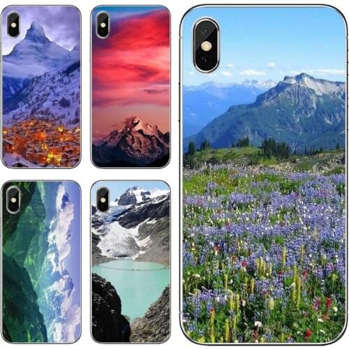 For iPod Touch iPhone 10 11 12 Pro 4S 5S SE 5C 6 6S 7 8 X XR XS Plus Max 2020 Swiss-Alps-Nature-Mountains-Landscape Phone Cases