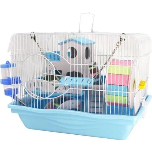 Double-storey Luxury Villa Castle 47 Basic Cage Hamster Nest Pet Golden Silk Bear Super Large Villa Yuan Hamster Cage