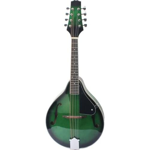Mandolin Guitar Acoustic Electric Mandolins Musical Instrument Wood with Guard Board for Beginner Adults Green