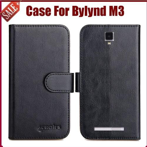 Hot Sale! Bylynd M3 Case New Arrival 6 Colors High Quality Flip Leather Protective Cover For Bylynd M3 Case