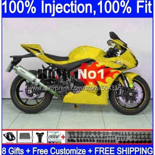 Injection OEM For SUZUKI GSXR1000 L7 L8 GSXR 1000 2017 2018 2019 116MC.47 GSXR-1000 K17 GSX-R1000 golden glossy 17 18 19 Fairing