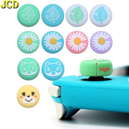 JCD 2pcs Animal Crossing Analog Silicone Thumb Grip For Nintend Switch NS Lite Joy Con JoyCon Controller Joystick Cap