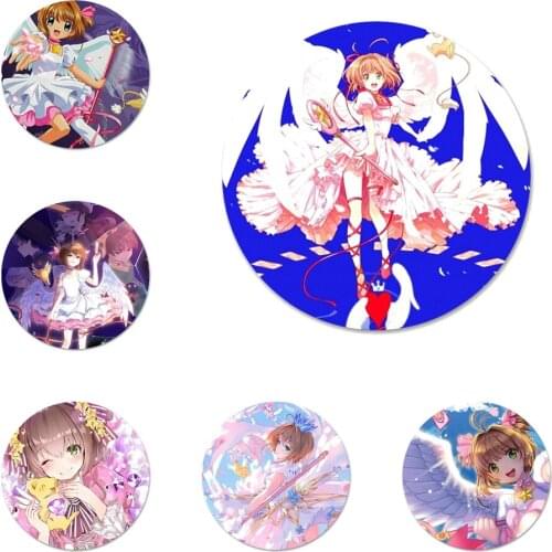 Card Captor Sakura Icons Pins Badge Decoration Brooches Metal Badges For Backpack Decoration 58mm