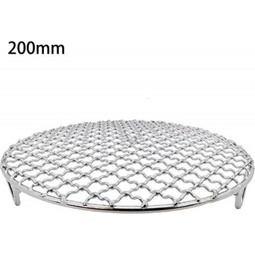 Round Barbecue Grill Sheet Baking Rack Non-Stick Round Cooling Baking Rack Stainless Steel Hot Grill BBQ Tools