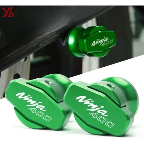Picks items Motorcycle Swingarm Spools Slider Swingarm Stand For Kawasaki NINJA400 NINJA 400 2018-2020 Accessories with logo