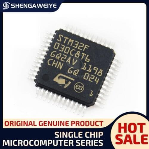 5PCS/100% Original chip microcomputer STM32F030C8T6 STM32F030K6T6 STM32F030C6T6 STM32F030CCT6 STM32F030RCT6 STM32F030R8T6