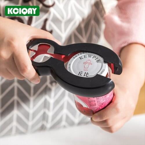 6 in 1 Multifunction Beer Can Jar Bottle Opener All in One Jar Gripper Can Beer Lid Twist Off Jar Wine Opener Claw For Weak Hand