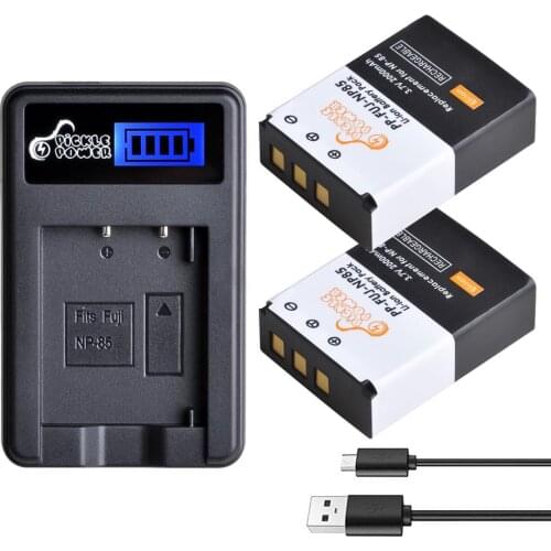 NP-85 NP 85 NP85 FNP-85 BC-85 BC-85A Battery+LCD USB Charger for Fujifilm FinePix S1 SL240 SL260 SL280 SL300 SL305 SL1000 NP170