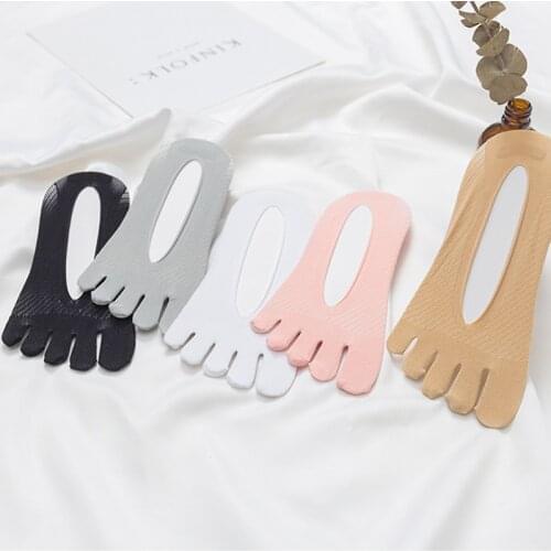 Orthopedic Socks Women Split Toe Socks Ultra Liner Gel Foot Care Tools Breathable Invisible Stockings Bunion Corrector Pedicure