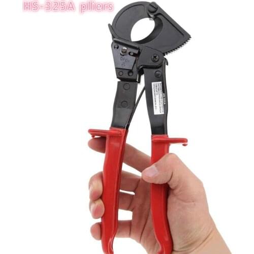 HS-325A 240mm2 Insulated Pliers Ratcheting Ratchet Cable Cutter Carbon Steel Germany Design Wire Cutter Practical Tool