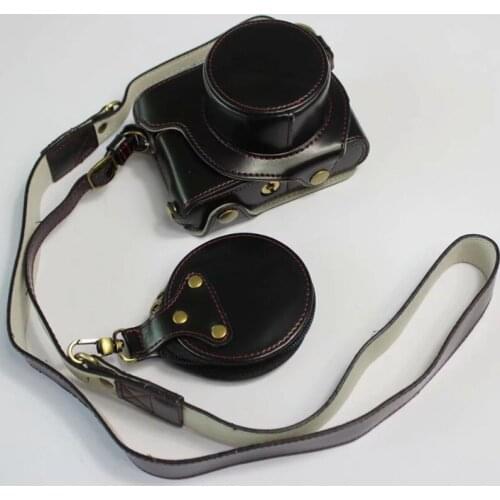 Luxury Version PU Leather Case For Leica D-LUX7 D-LUX7 D7 d lux7 Camera Bag Protective Cover Shoulder Strap Battery Opening