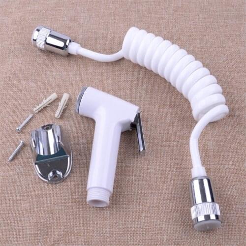 LETAOSK Handheld Toilet Shattaf Portable Adapter Spray Hand Held Bidet Shower Head Wall Bracket PVC Hose Kit Cleaning Tools