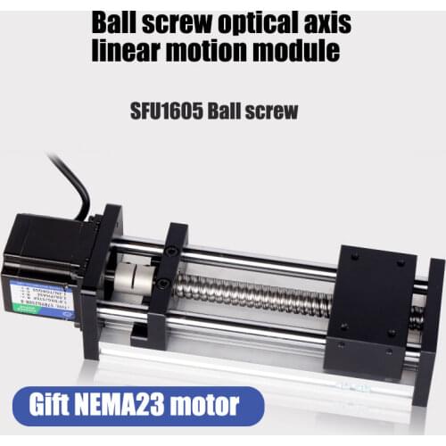 SFU605 / SFU1610 dual optical axis ball screw linear module motion sliding table effective for CNC engraving machine 3D printer
