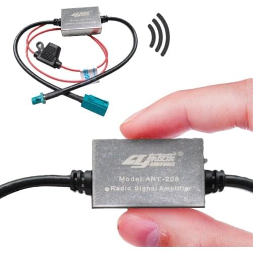 Universal Car Metal AFM Auto Signal Signal Aerial Amplified Antenna Booster 88-108mhz 12V Auto Parts for B W F