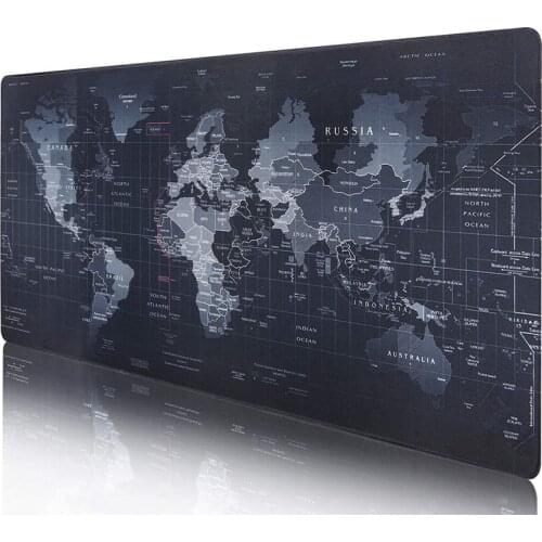 Extended Large Gaming Mouse Pad Gamer Computer Big Mouse Mats Stitched Edge Mousepad Keyboard Desk Mats Anti-slip Map Rubber Gel