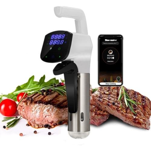 1800W Smart Wifi Sous Vide Cooker Immersion Circulator Vacuum Heater Accurate Temperature with APP Control Electric Slow Cooker