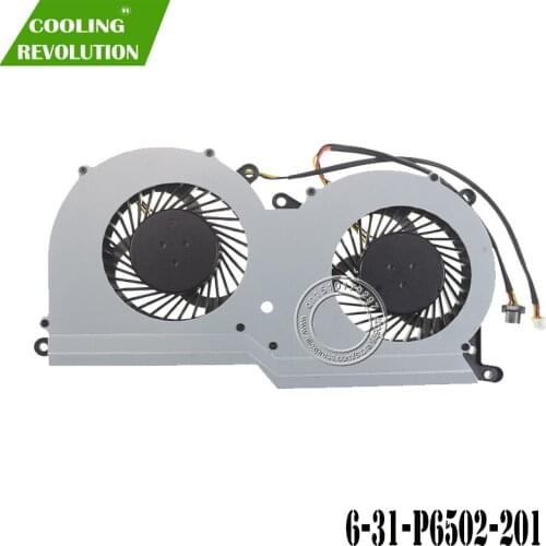 Laptop GPU Cooling Fan for Clevo P650RE3 P650SG P650RE6 P650RG P650SA P651SE P651SG P650SE DFS541105FC0T FG80 6-31-P6502-201