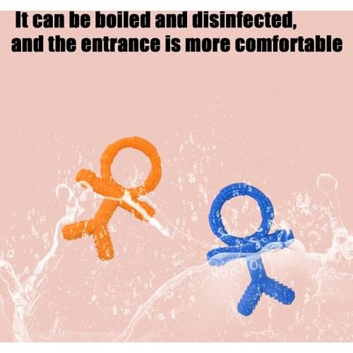 1PC Cartoon People Chew Necklace Baby Silicone Teether Autism Sensory Chewy Toys