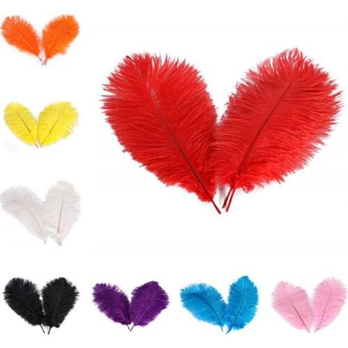 10 Pcs/Lot 20-25CM 8-10'' Good Ostrich Feathers for Crafts DIY Jewelry Craft Making Wedding decoration Party Decor Accessories