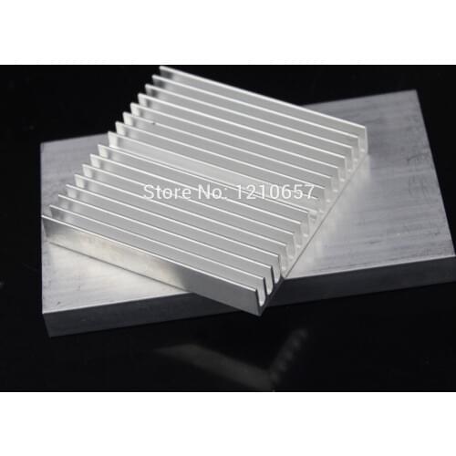 100 pieces lot 60x60x10mm Aluminum Heatsink Cooler for Chip CPU VGA RAM IC LED Cooling