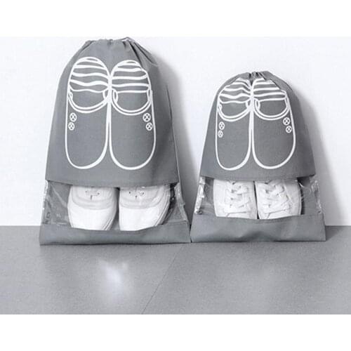 5Pcs Drawstring Travel Shoes Storage Bags Dust Cover Waterproof Portable Clothes Underwear Socks Organizer Packing Bag