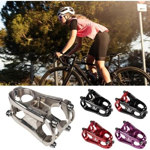 KRSEC Aluminium Stem MTB Mountain Bike Stem Potence Titanium Bolts Colors Short HandleBar Stem For 28.6mm Bicycle Fork Part