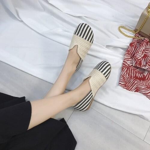 Women Slip On Ballet Flat Loafers Autumn Ladies Soft Casual Moccasins Female Fashion Comfort Woman Shoes Retro Plus Size W33-42