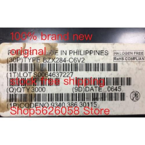 BZX284-C6V2 BZX284 SOD SOD-110 100% new original freeshipping 50PCS/LOT STOCK