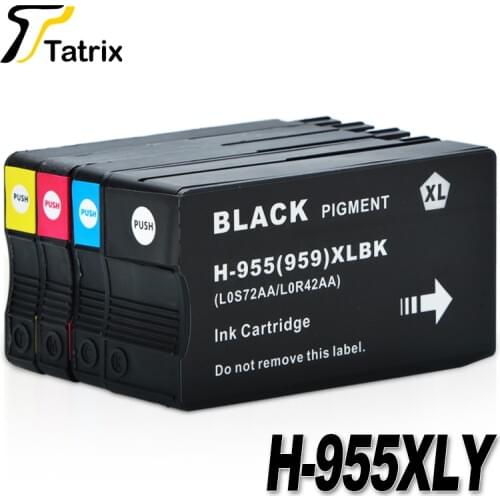 Tatrix For HP955 955XL For HP955XL Ink Cartridge 4 Color For HP OfficeJet Pro 7740 8210 8216 8710 8715 8716 8717 8720 8725 8727