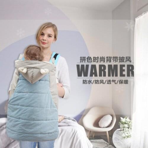Baby Warm Winter Baby Carrier Coat Cloak Newborn Backpack Carrier Sling Mantle Cover Cape Sleep Bag Windproof Ourdoor B124