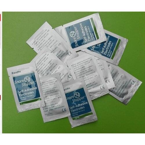 10pack=20pcs Snore Stopper Electrode Pads Self-adhesive Electrodes Paste Sleeping Aid Gel Anti Snoring Infrared Conductive Patch
