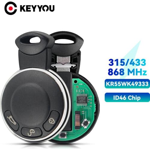 KEYYOU KR55WK49333 Car Remote Key For BMW Mini Cooper S One D Clubman Cabrio Countryman 315/868Mhz ID46 chip Smart Control Key