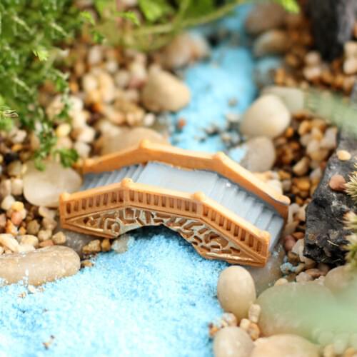 1Pcs Mini Simulated Stone Arch Bridge Fairy Garden Miniatures Resin Ornaments Micro Landscape Decoration