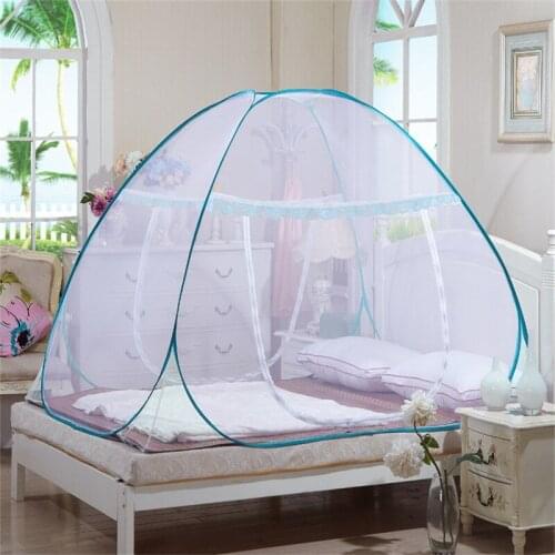 Mosquito Net Single Door Netting For Bed Yurt Free Installation Bottomed Folding Hot Sale