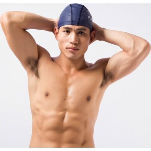 Mens New Waterproof Swimming Cap Fashion Model Seaside Swimming Holiday Letter Printing Swimming Caps