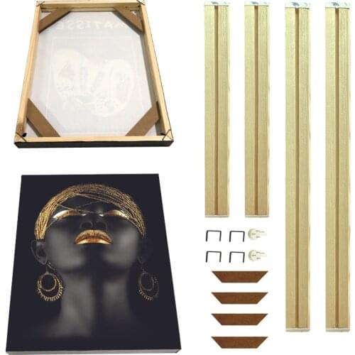 Large DIY Natural Wood Frame For Wall Canvas Oil Painting Large Size DIY Picture Wall Frame Poster Frame Photo Fame Wall Decor