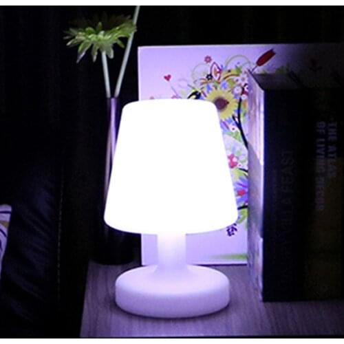 16 Color RGB Night Lights With RemoteBar KTV Hotel Decor Atmosphere Table Lamps Bedroom Bedside LED USB Rechargeable Desk Lamp