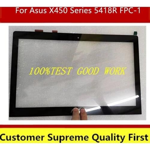 Original 14" Laptop Touch Screen Digitizer Glass Replacement For Asus X450 Series 5418R FPC-1