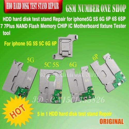 HDD hard disk test stand Repair For iphone 5G 5S 5C 6G 6P 6S 6SP 7G 7plus NAND Flash Memory CHIP IC Motherboard fixture Tester