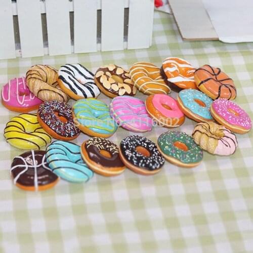 Donuts Doughnut Shaped Fridge Magnets Simulation Food Refrigerator Magnetic Stickers Wholesale