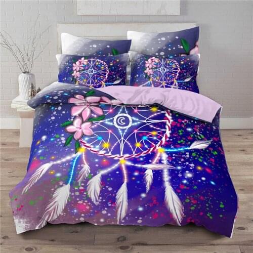 Bedclothes Dream Galaxy Boho Bedding Set Luxury Extra Flexible Comfortable Duvet Cover Set Bohemian Dekbedovertrek 140x200 Bed
